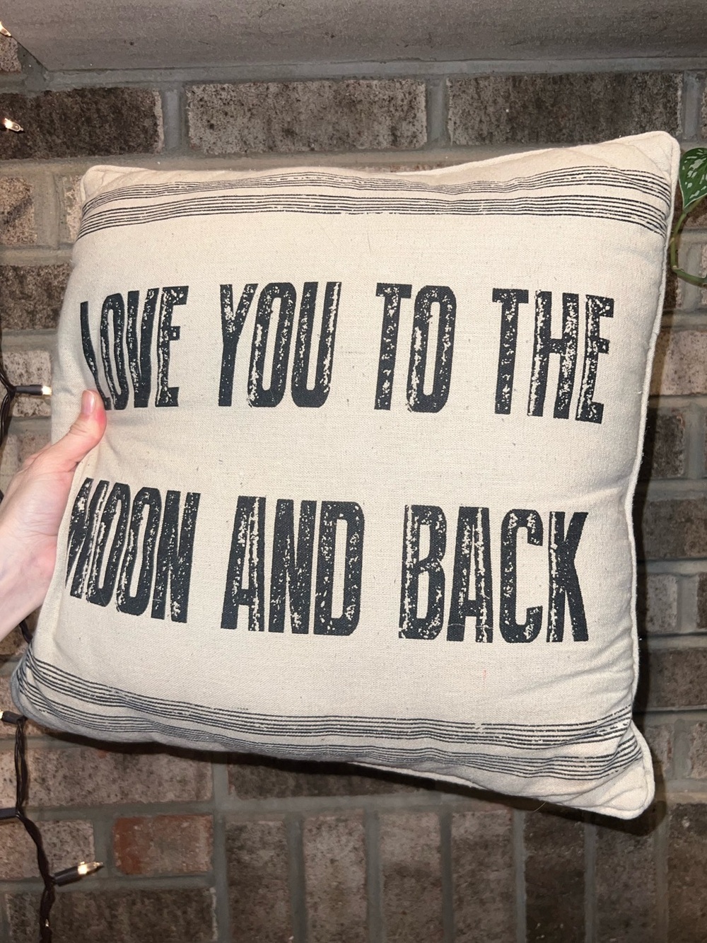 Love you To The Moon and Back 
Decorative Throw Pillow